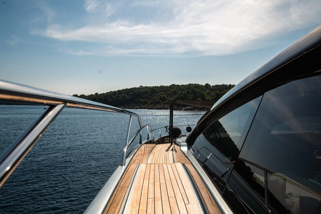 a boat on the water aboard O4 Yacht for Sale