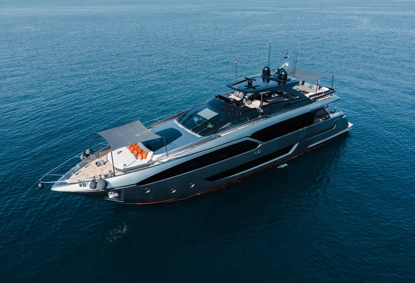 a boat in the water aboard O4 Yacht for Sale