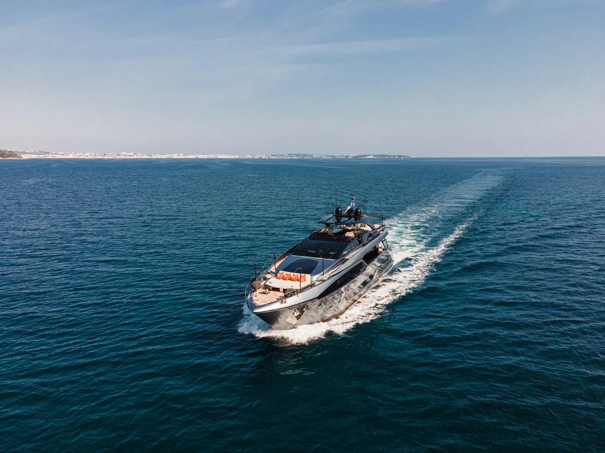 a boat on the water aboard O4 Yacht for Sale