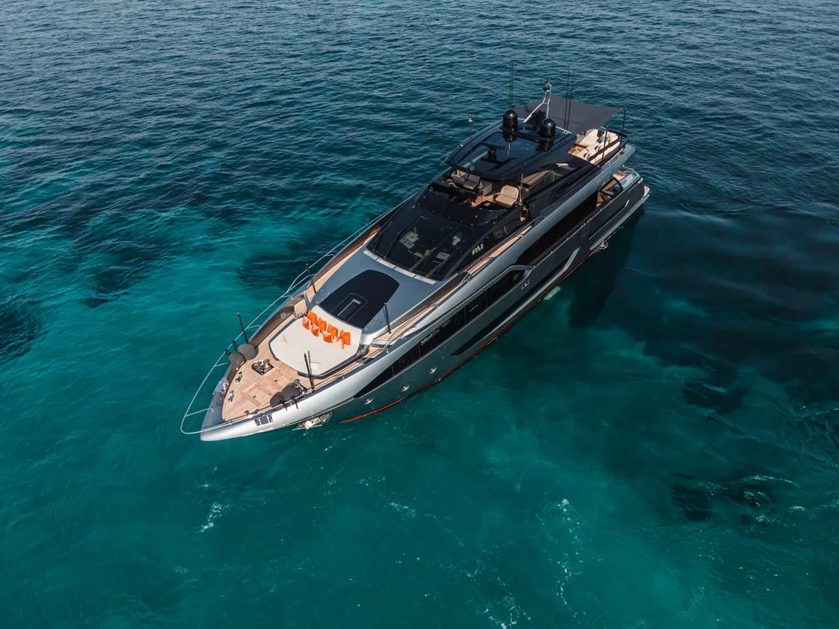 a boat in the water aboard O4 Yacht for Sale
