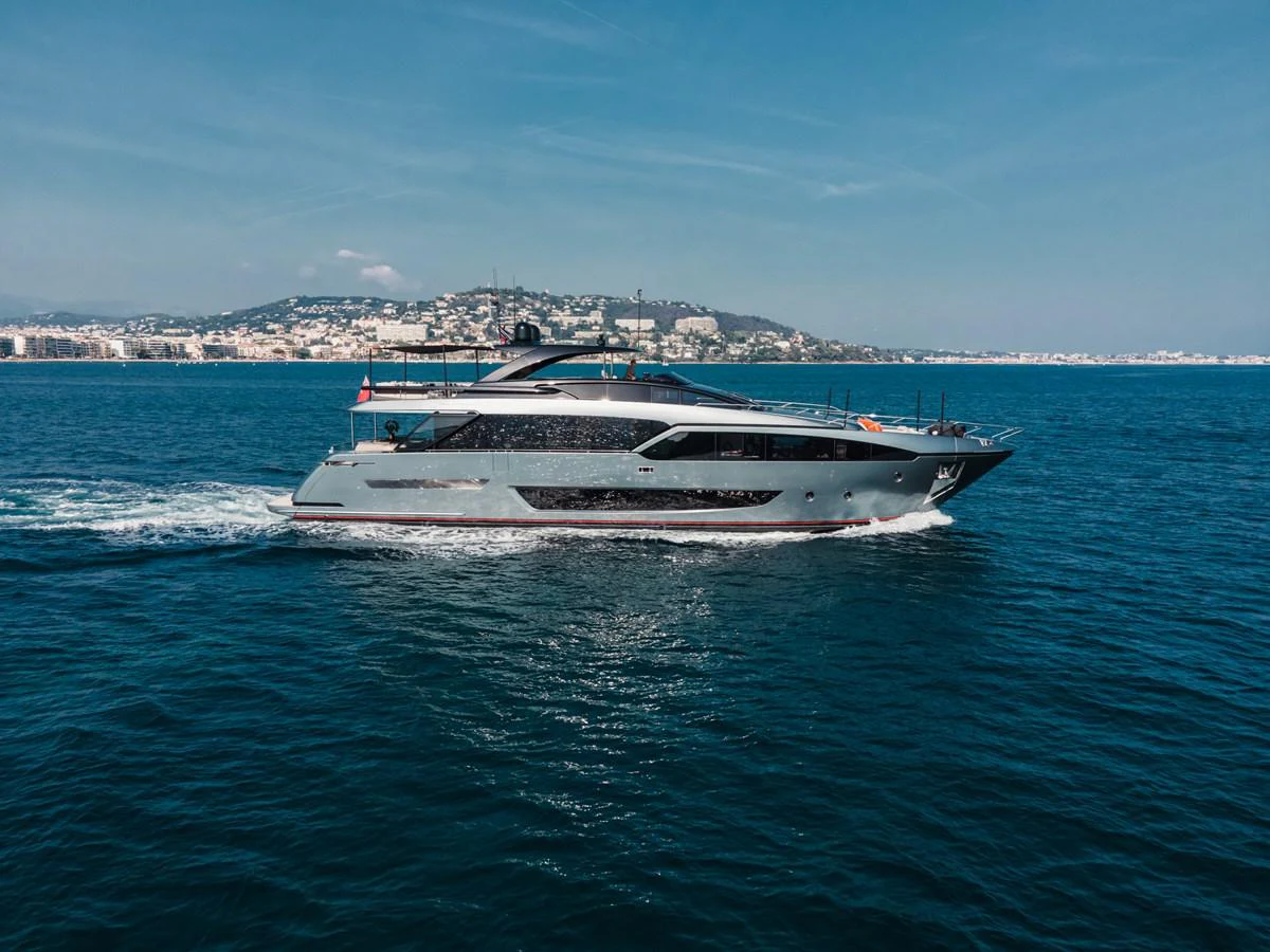 a boat on the water aboard O4 Yacht for Sale