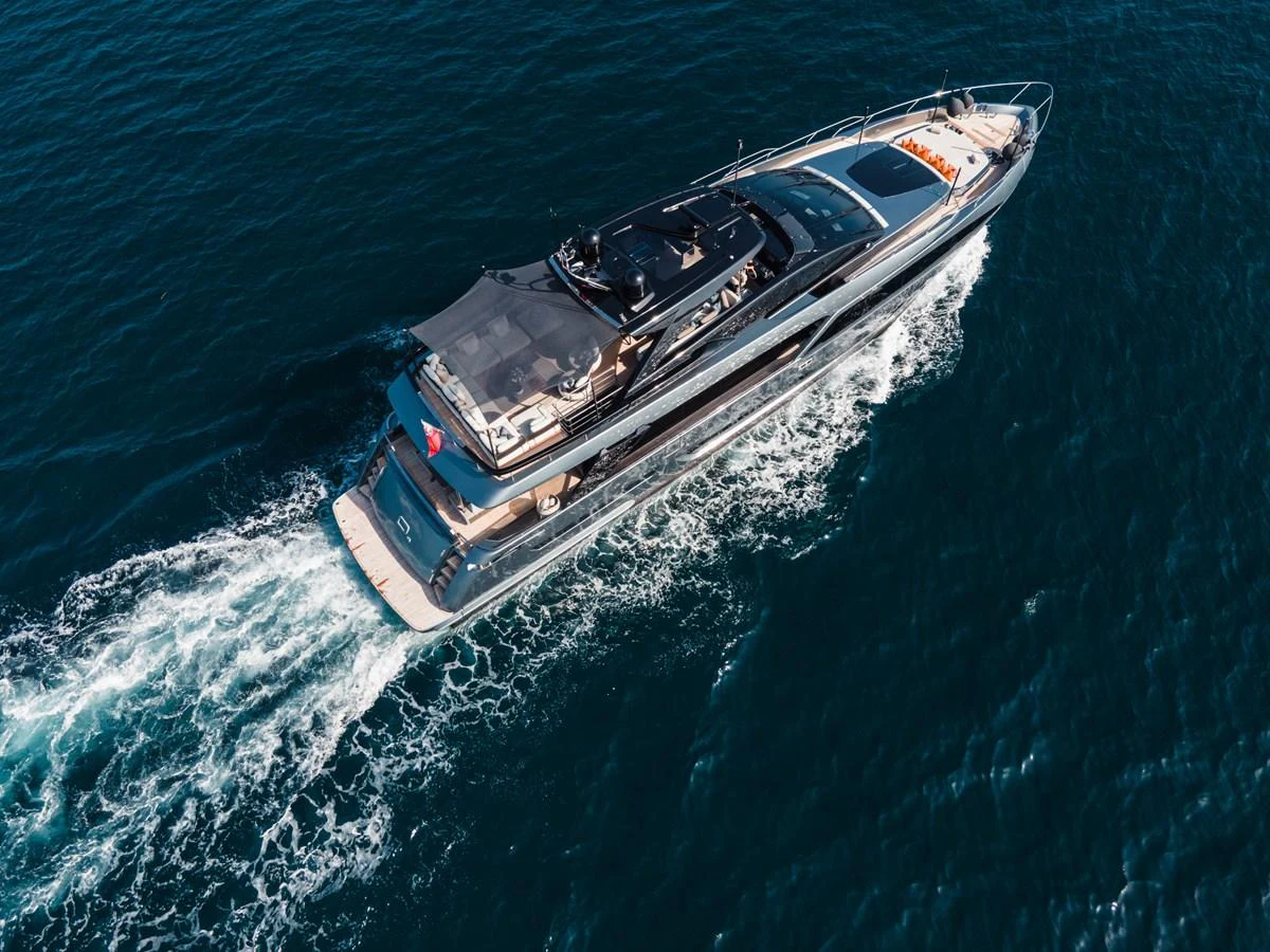 a boat in the water aboard O4 Yacht for Sale