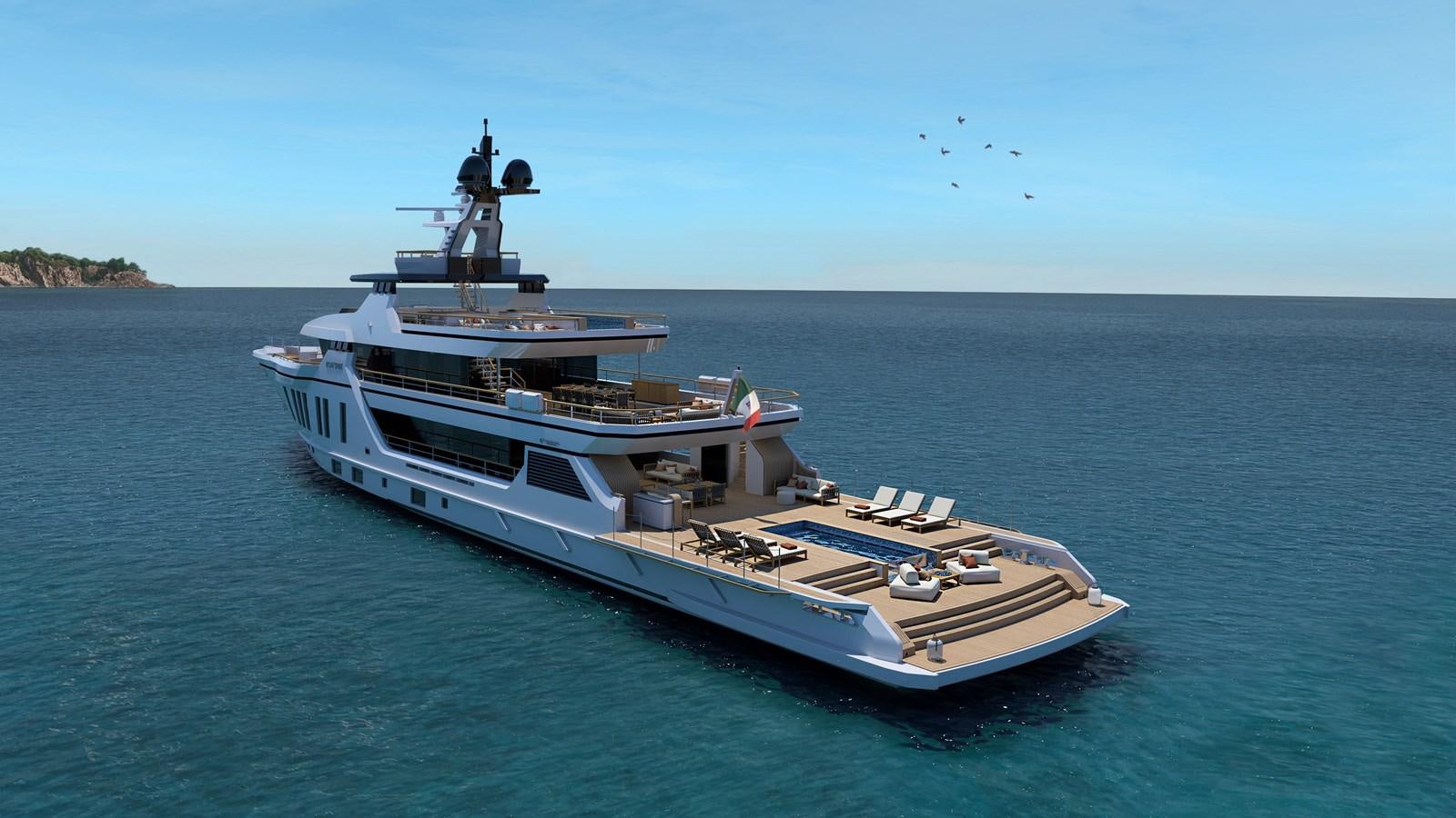 a boat in the water aboard BOW SPRIT Yacht for Sale