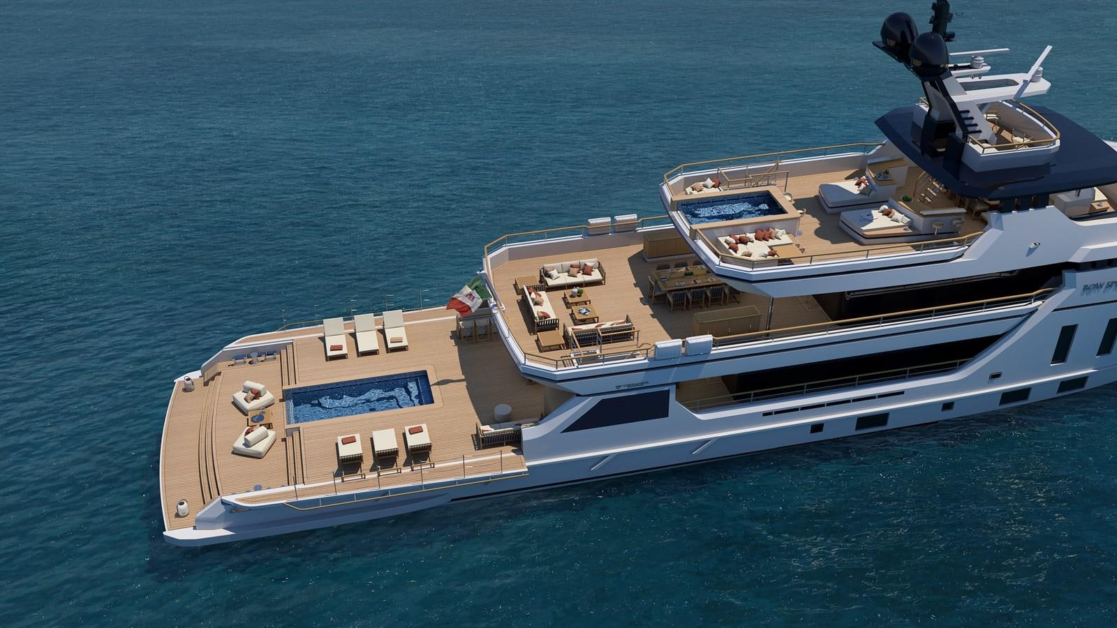 a boat and a boat in the water aboard BOW SPRIT Yacht for Sale