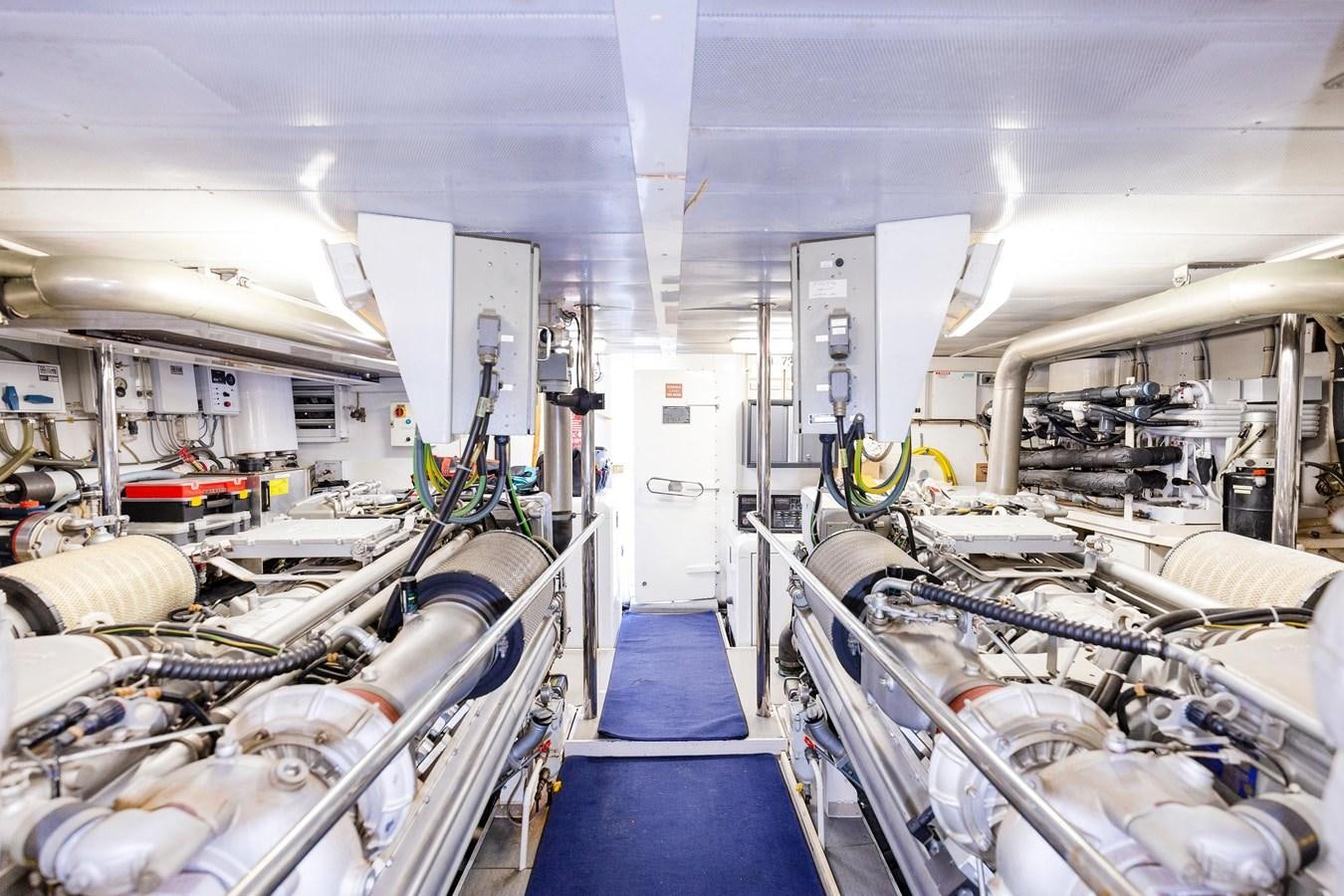 inside of a space ship aboard STAMOS BIEN Yacht for Sale