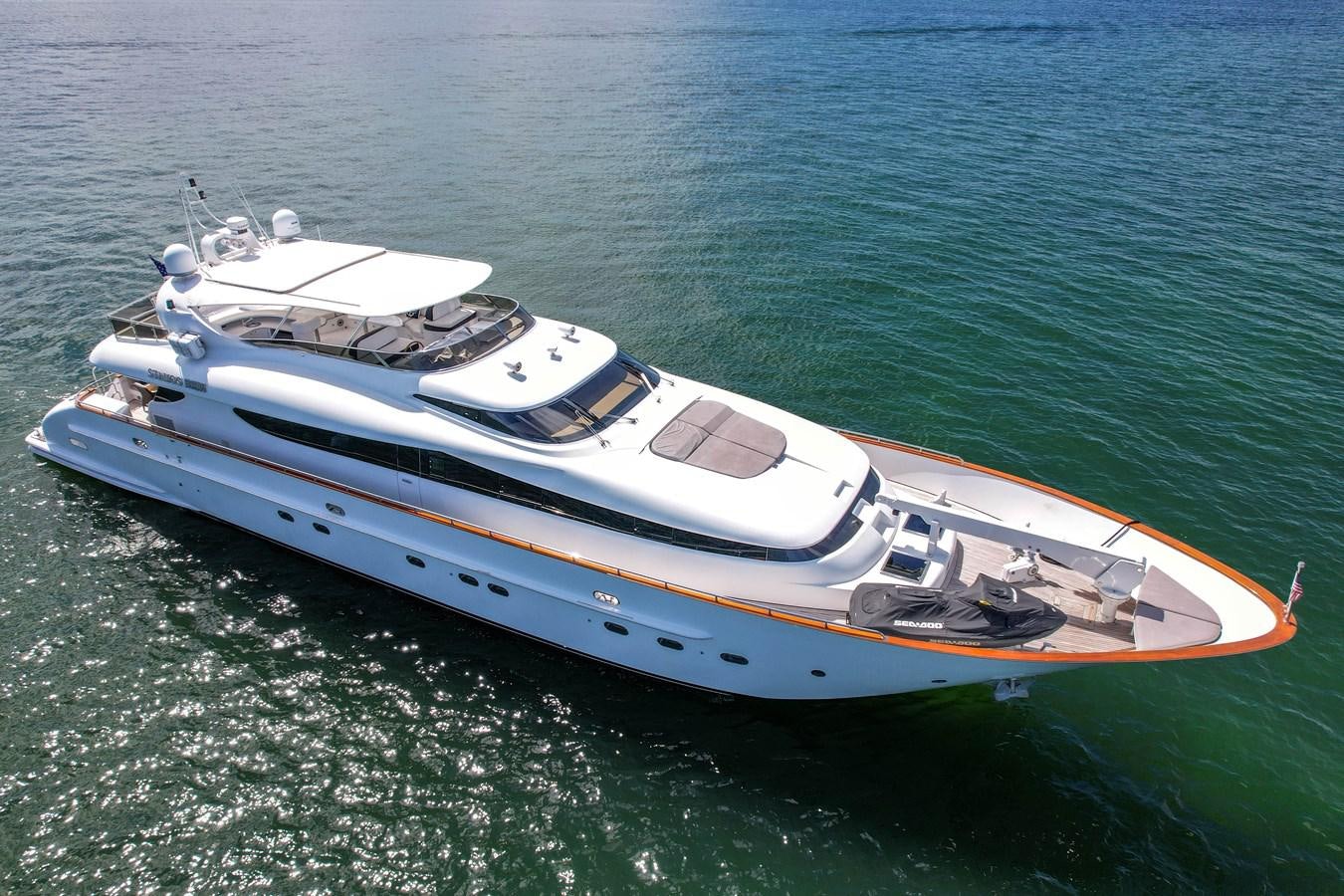 a boat on the water aboard STAMOS BIEN Yacht for Sale