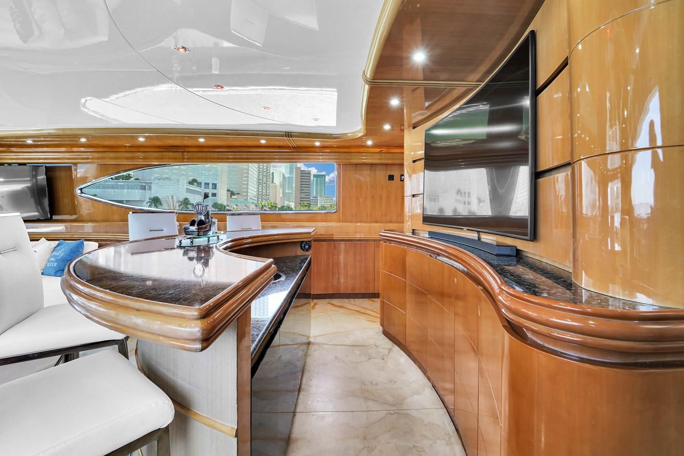 a large bathroom with a large jacuzzi tub aboard STAMOS BIEN Yacht for Sale