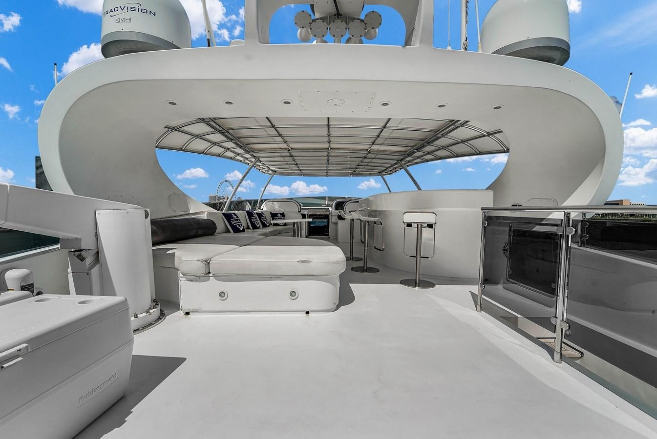 a large white building with a dome aboard STAMOS BIEN Yacht for Sale