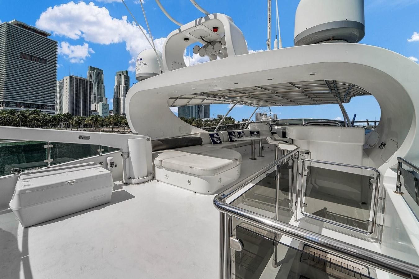 a space shuttle on a launch pad aboard STAMOS BIEN Yacht for Sale