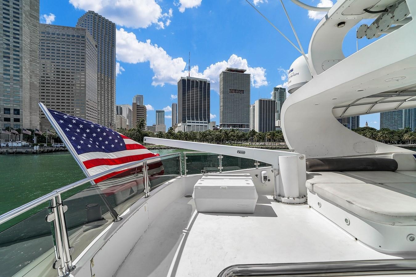 a flag on a boat aboard STAMOS BIEN Yacht for Sale