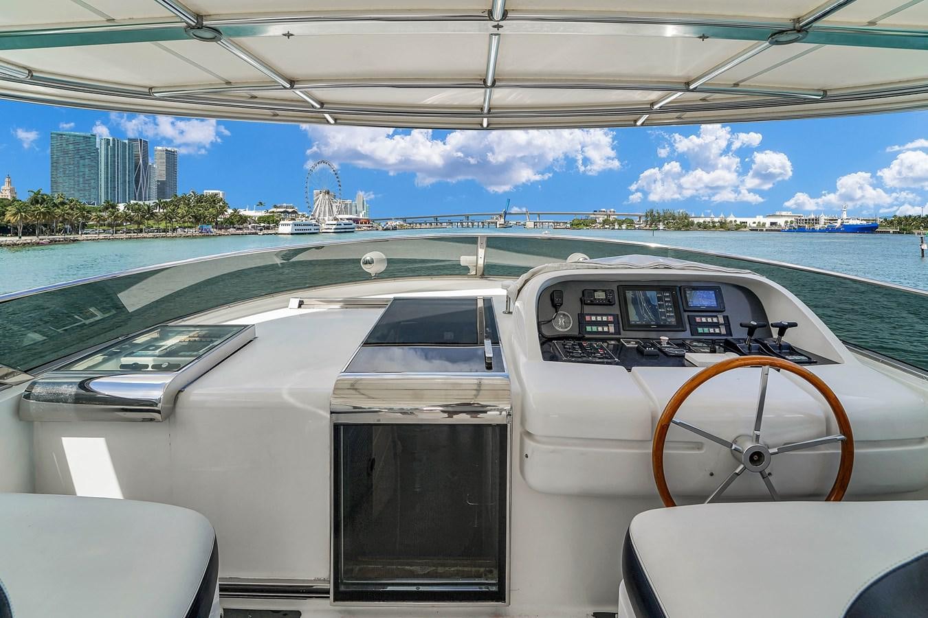 the inside of a car aboard STAMOS BIEN Yacht for Sale