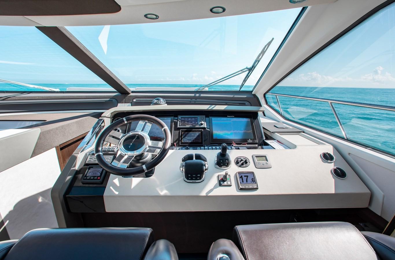 inside of a car aboard ROLLING LOUD Yacht for Sale