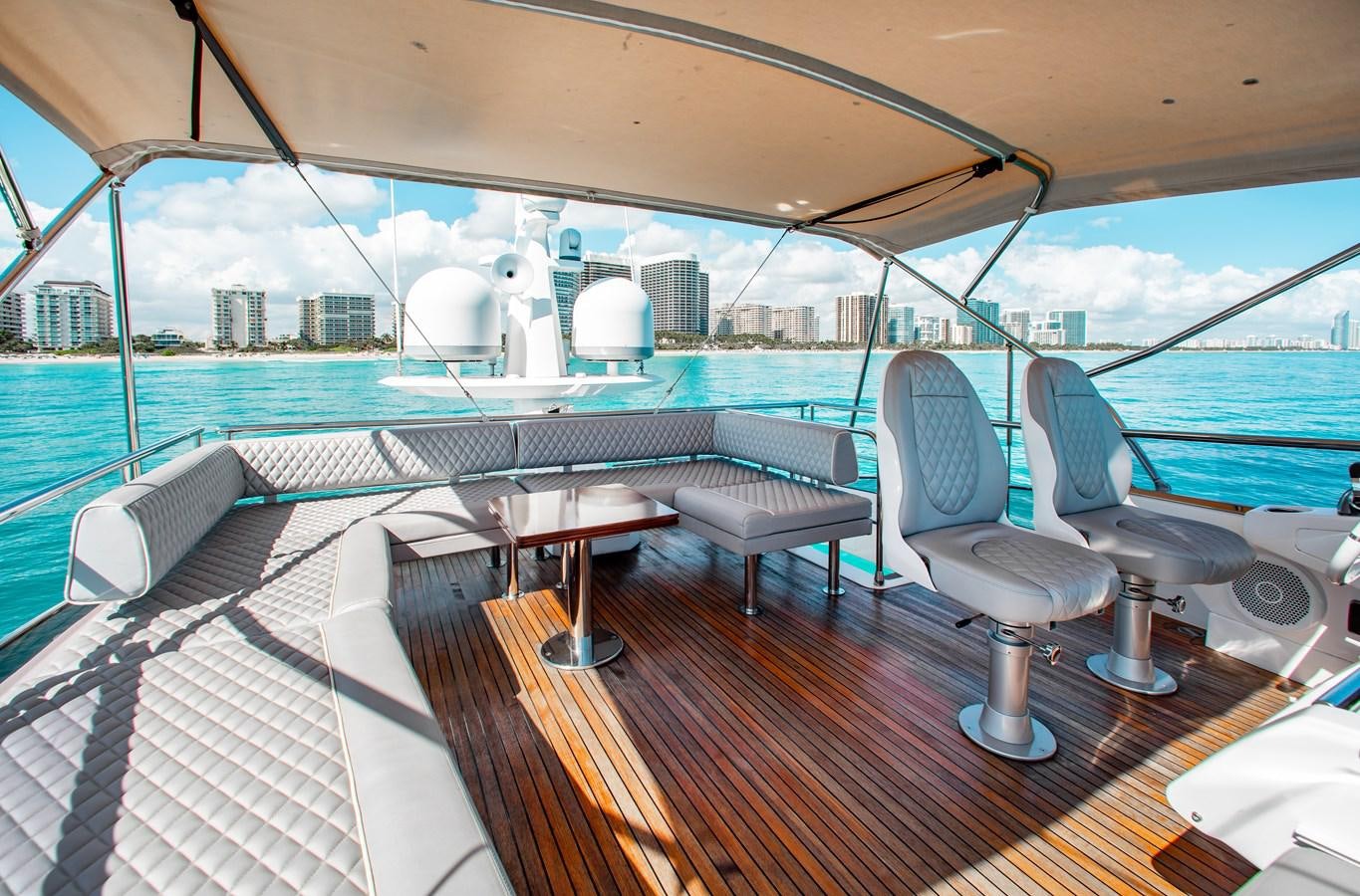 a boat on a deck aboard ROLLING LOUD Yacht for Sale
