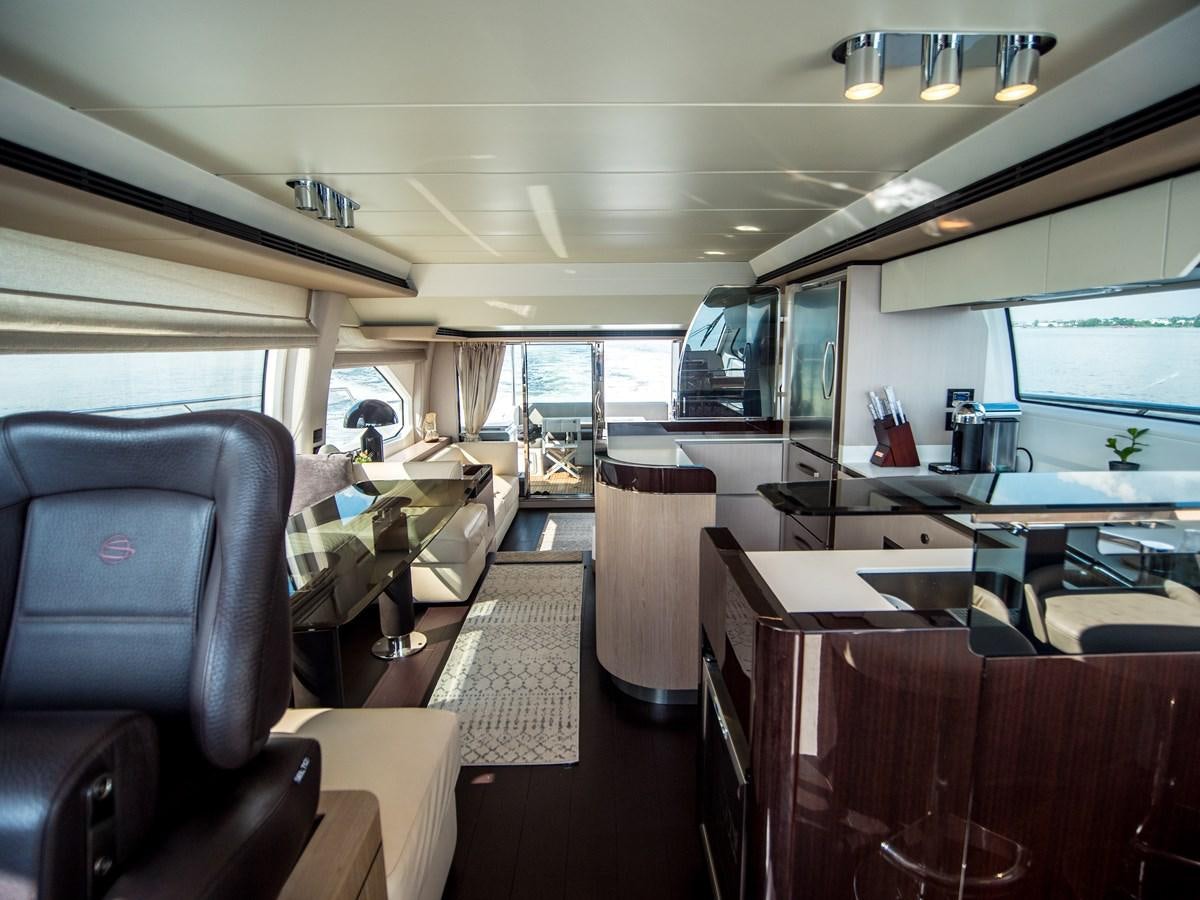 inside of a bus aboard EVADO Yacht for Sale