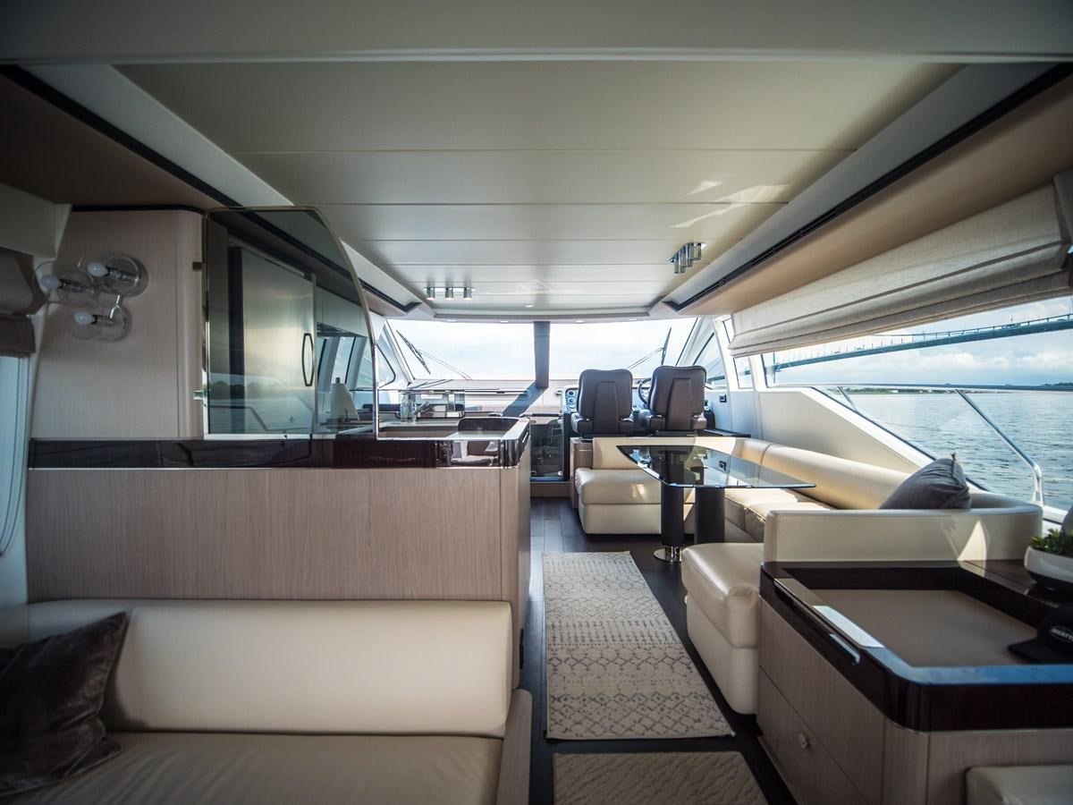 inside of a vehicle aboard EVADO Yacht for Sale