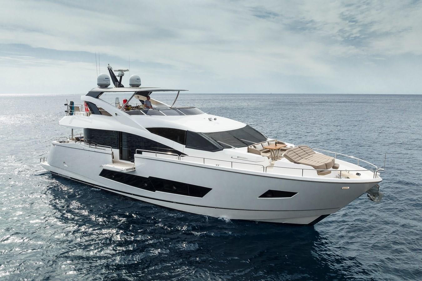 a white yacht on the water aboard AFTER 8 II Yacht for Sale