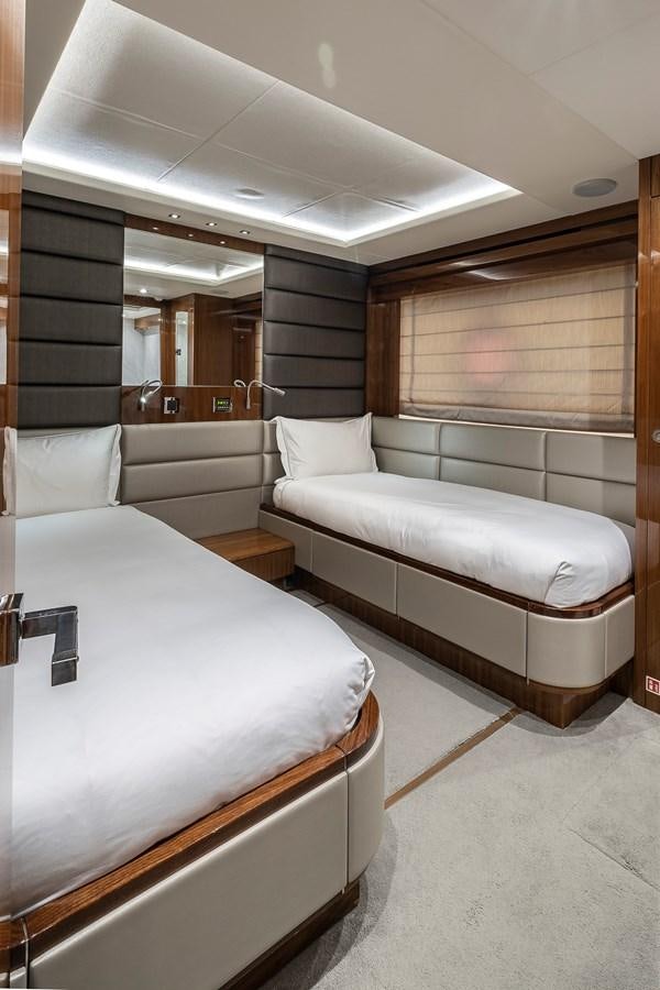 a room with a couple of beds aboard AFTER 8 II Yacht for Sale