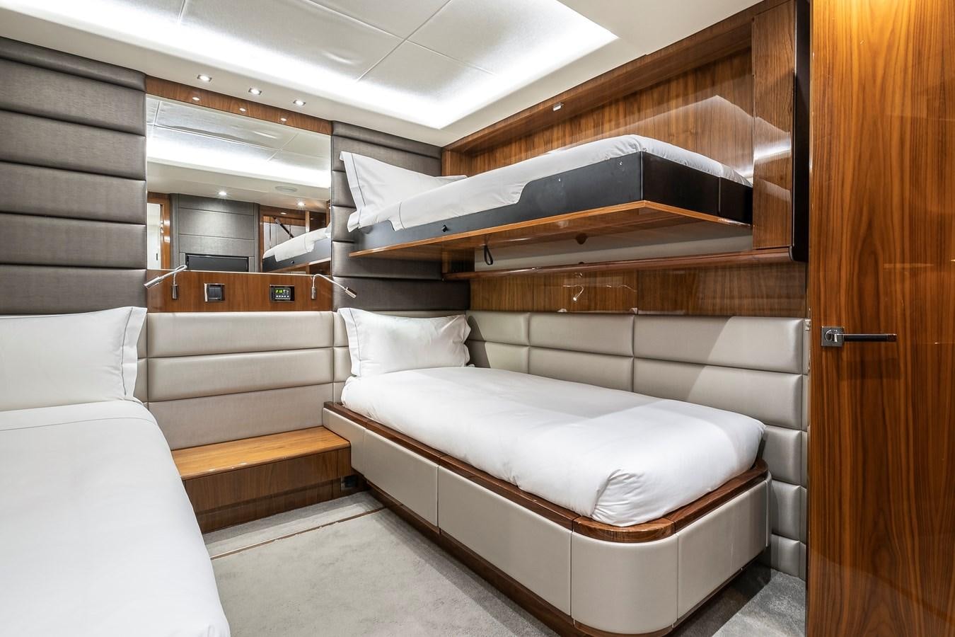 a room with bunk beds aboard AFTER 8 II Yacht for Sale
