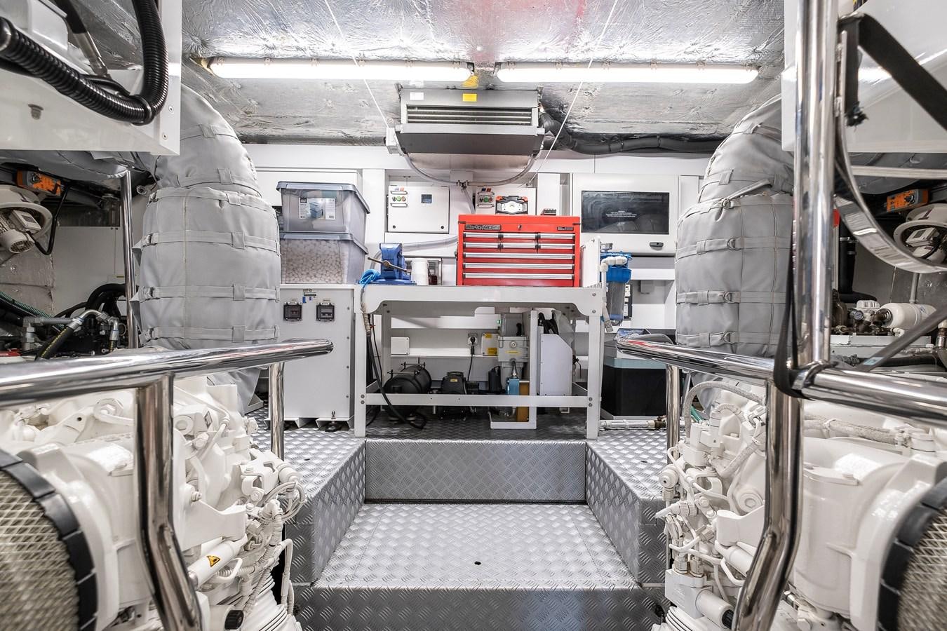 a room with machines and equipment aboard AFTER 8 II Yacht for Sale