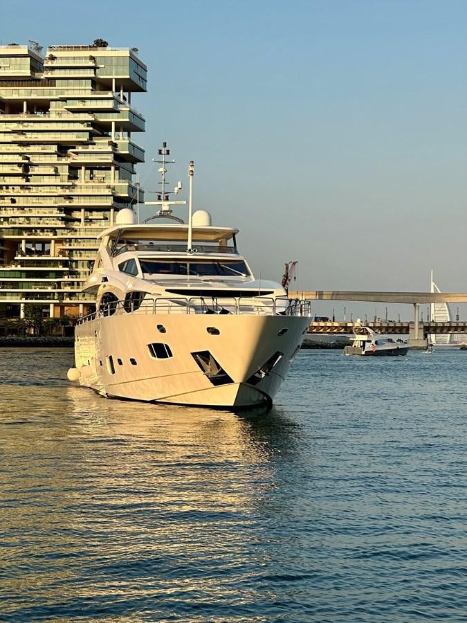 a boat in the water aboard SUNSEEKER 30M Yacht for Sale