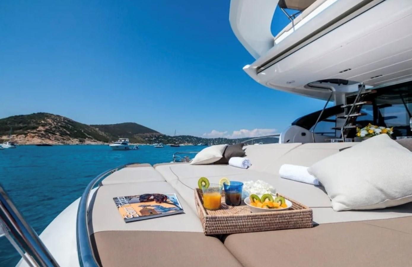 a boat on the water aboard PRINCESS S72 Yacht for Sale