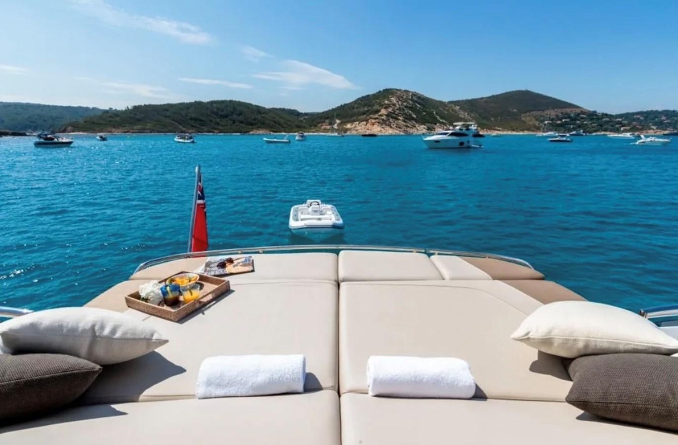 a boat on the water aboard PRINCESS S72 Yacht for Sale