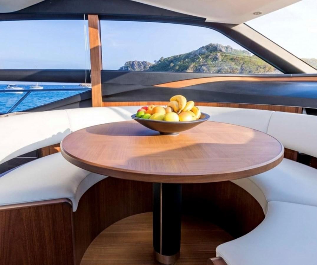 a bowl of fruit on a table aboard PRINCESS S72 Yacht for Sale