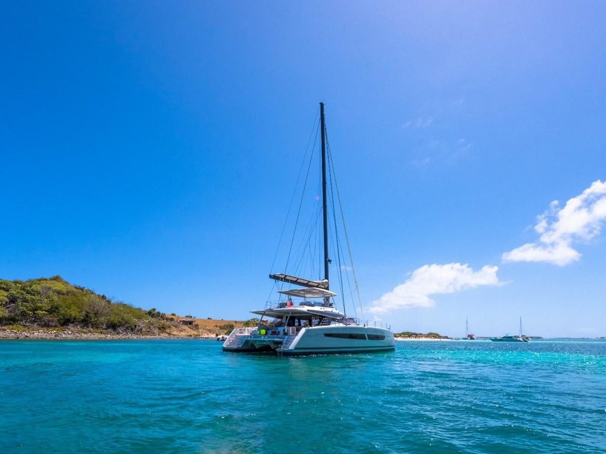 a sailboat on the water aboard LISA OF THE SEAS Yacht for Sale