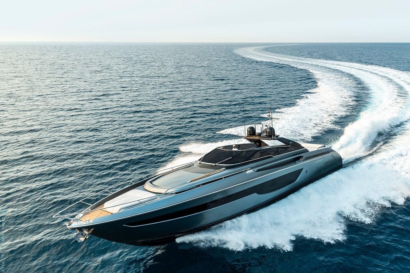 a boat on the water aboard RIVA 76 BAHAMAS SUPER  Yacht for Sale