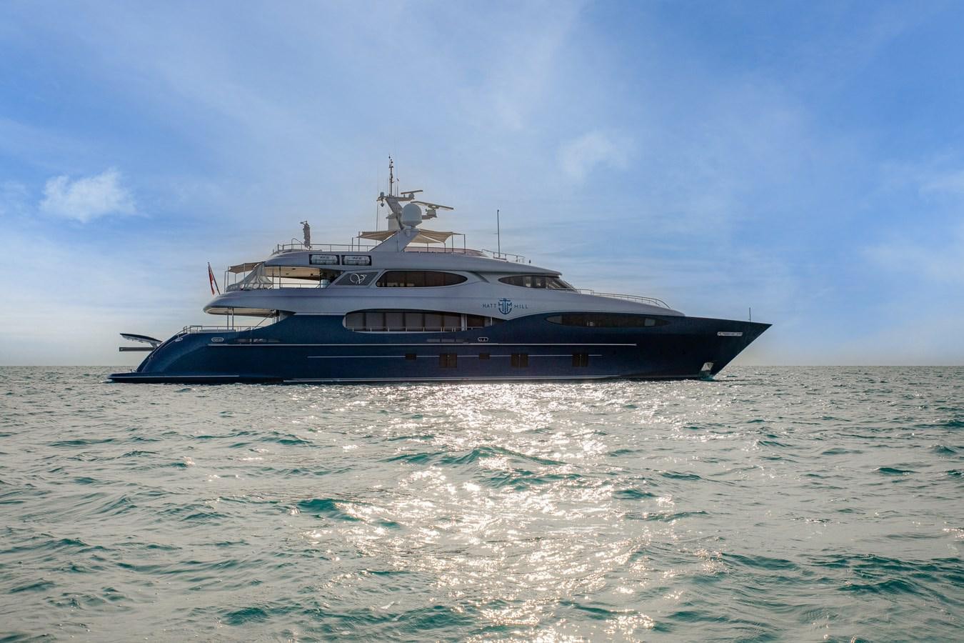 a boat in the water aboard HATT MILL Yacht for Sale