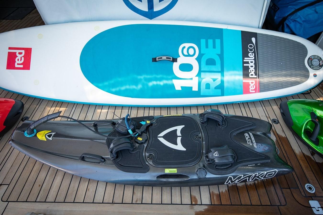 a black and silver computer part aboard HATT MILL Yacht for Charter