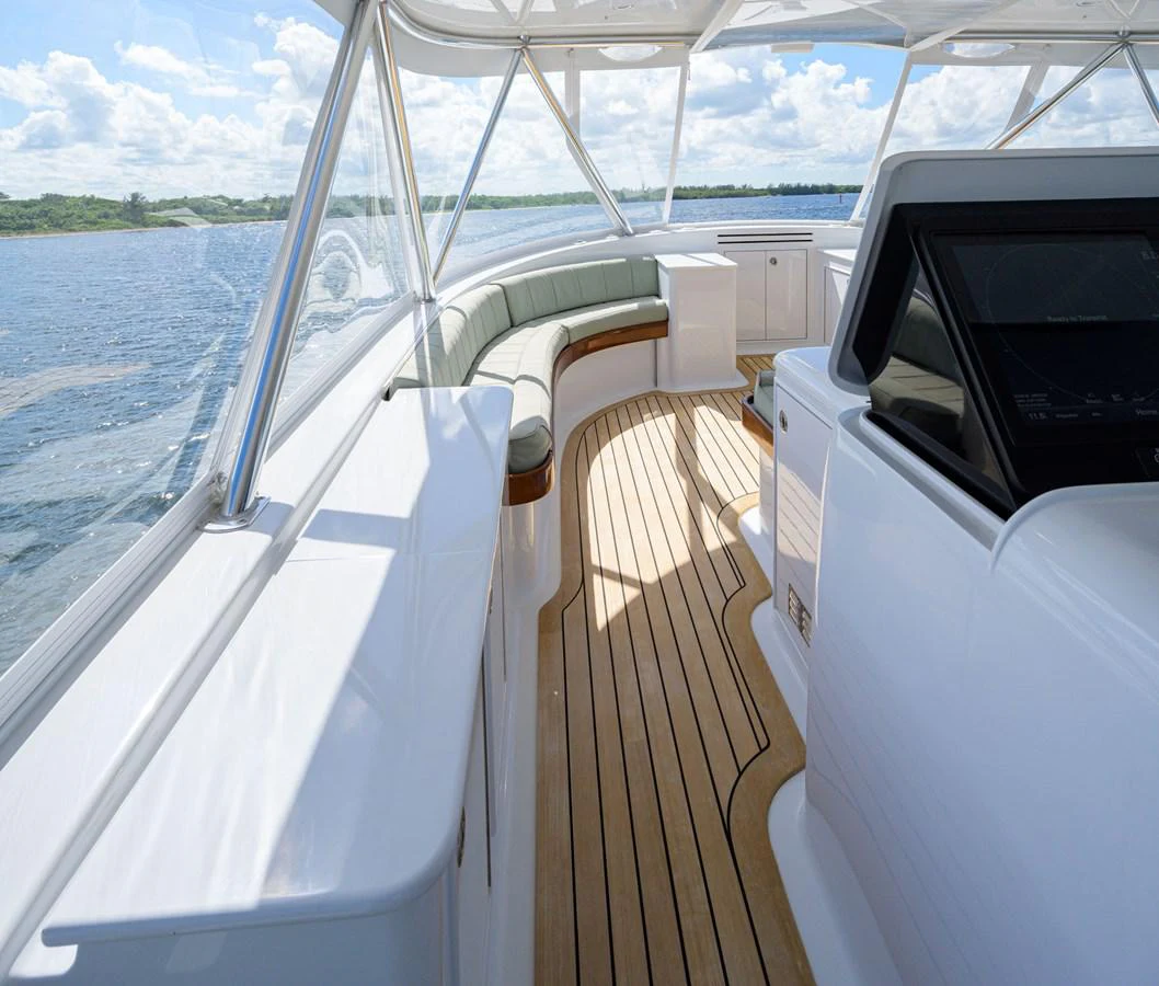 a boat on the water aboard GEORGIA GIRL Yacht for Sale