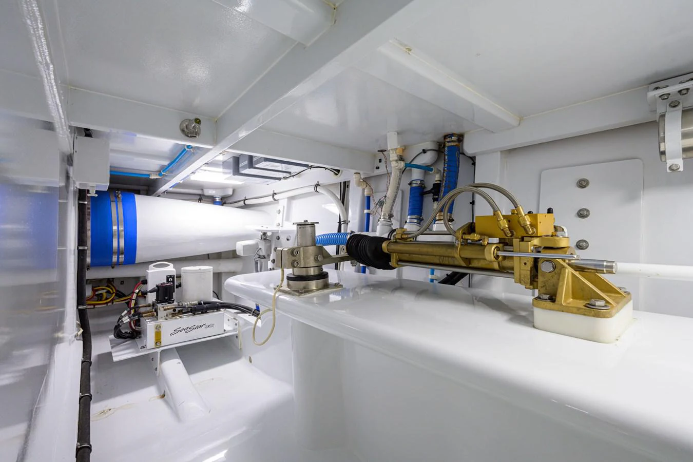 a machine in a room aboard GEORGIA GIRL Yacht for Sale