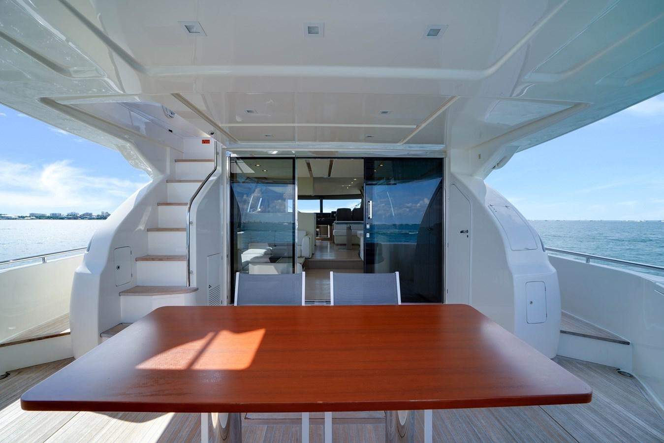 a table on a boat aboard G3 Yacht for Sale