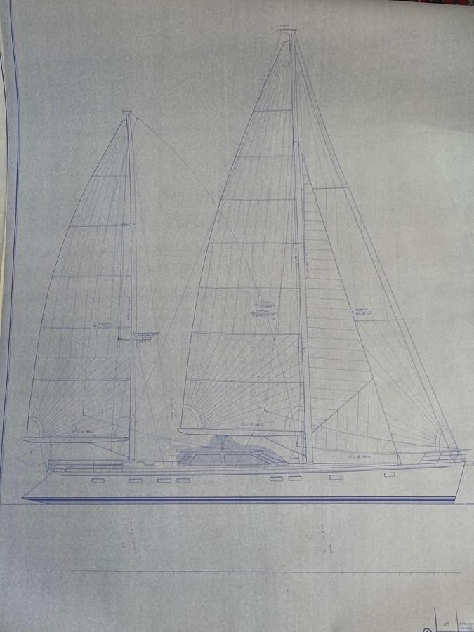 diagram, engineering drawing aboard LEONORE Yacht for Sale