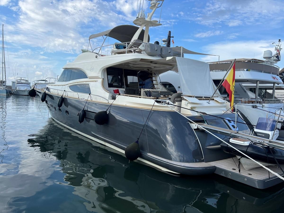 a boat in the water aboard B Yacht for Sale