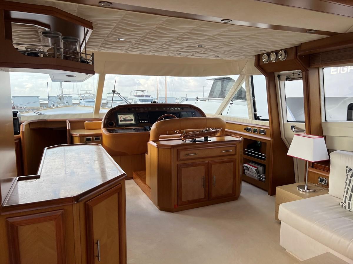 a car in a room aboard B Yacht for Sale