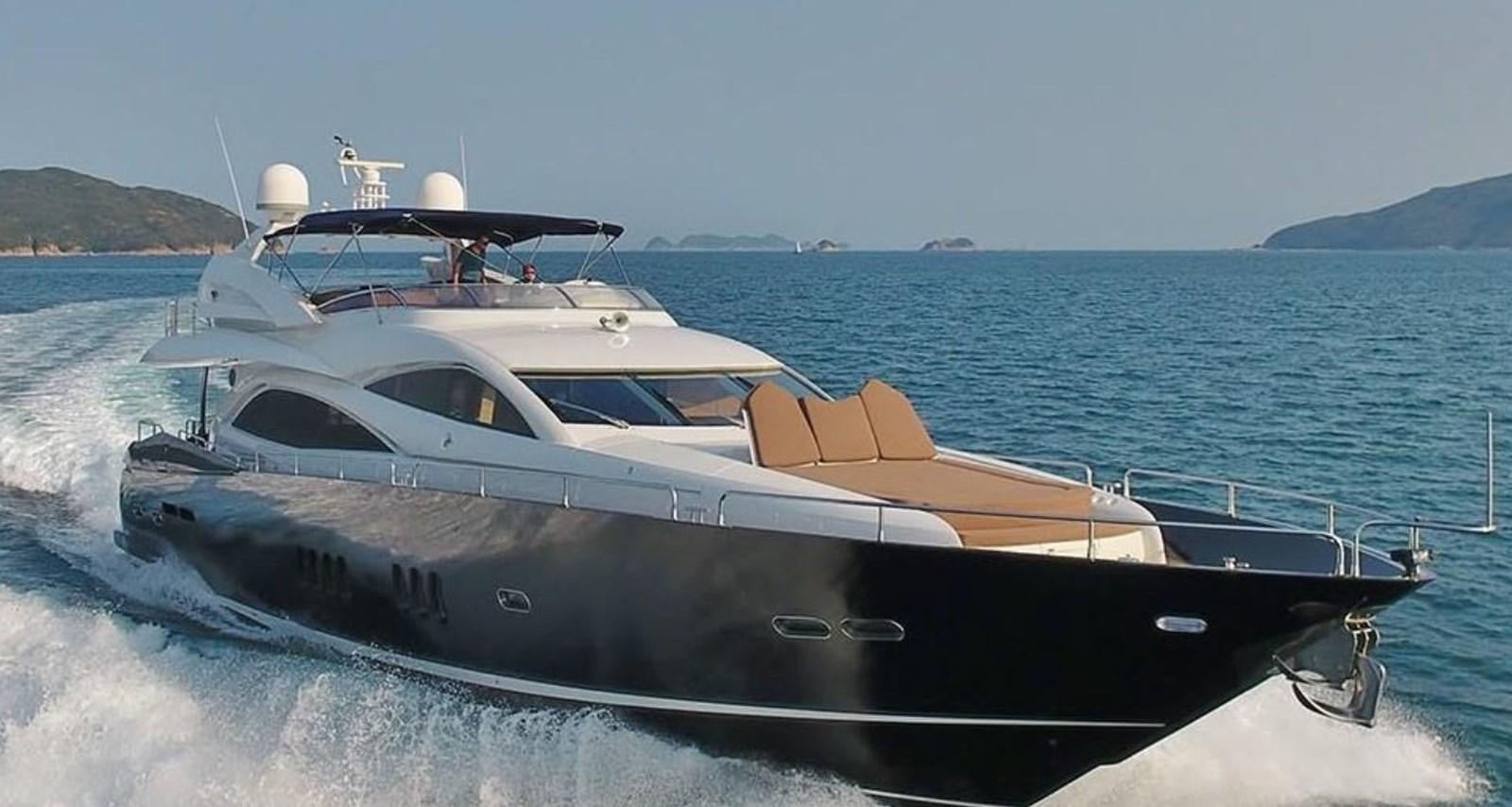 a boat on the water aboard AEGII Yacht for Sale