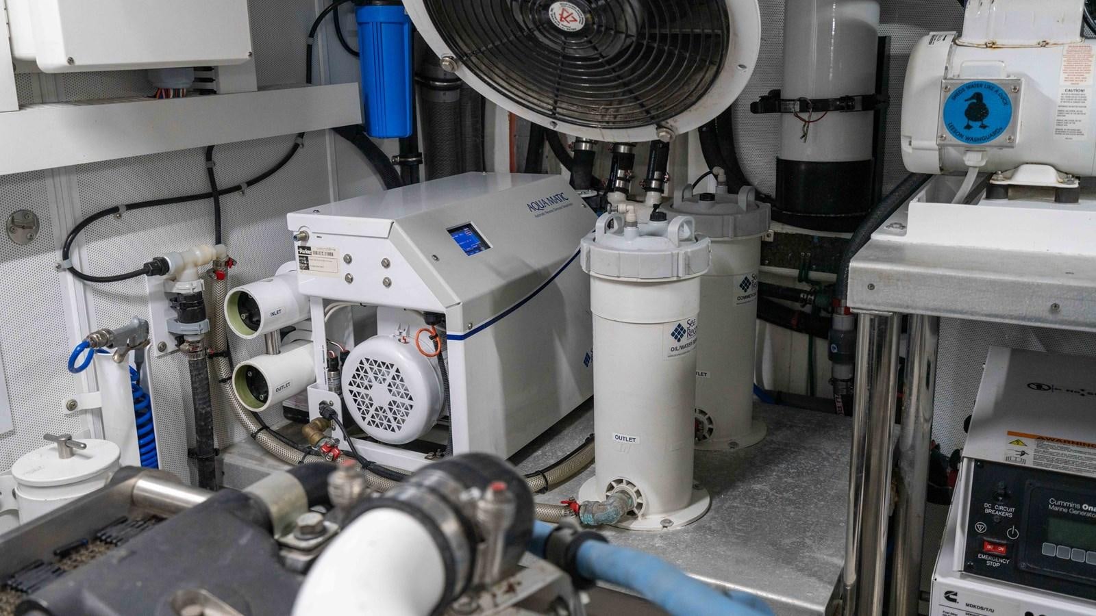 a close-up of a machine aboard SEA FAIRY Yacht for Sale