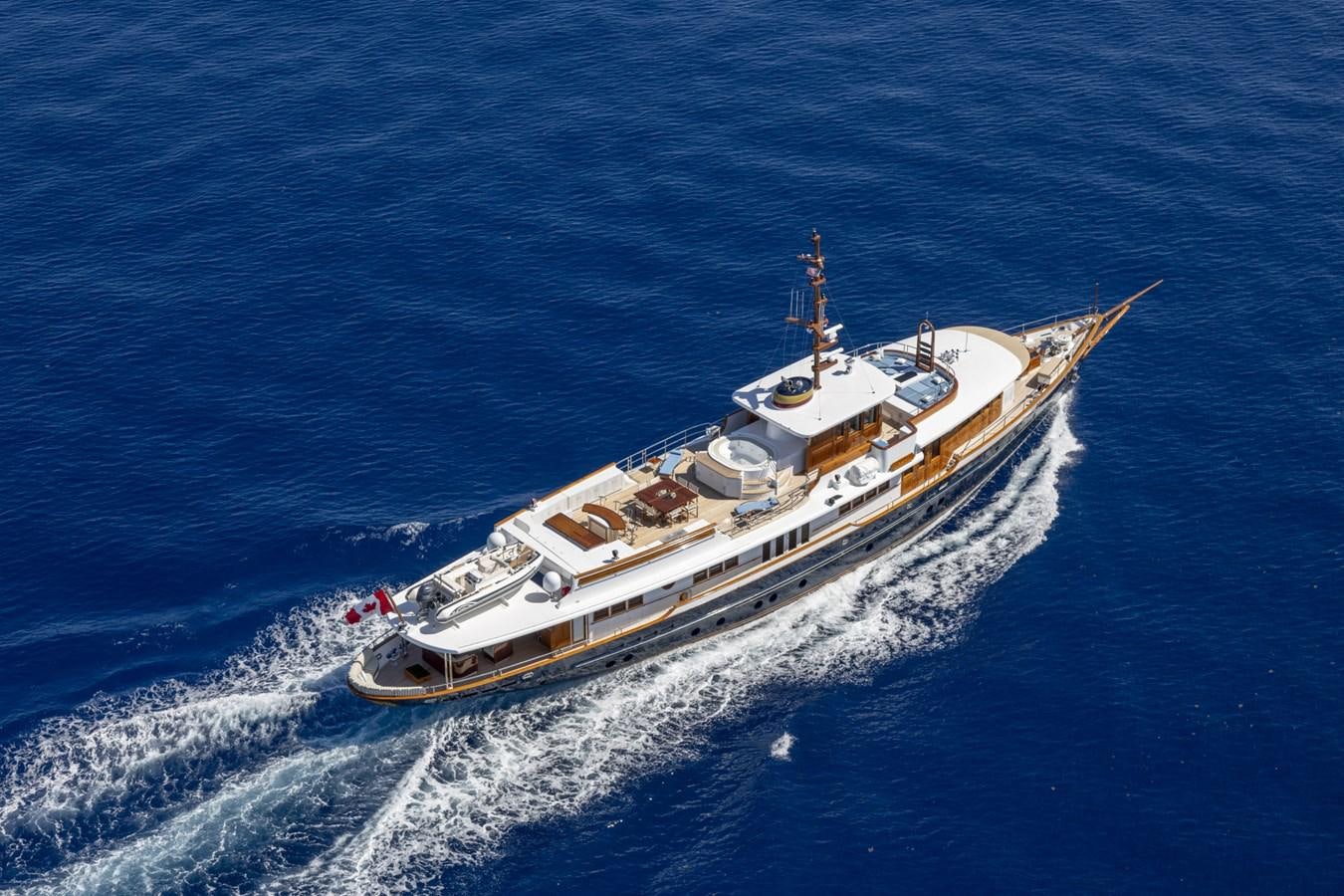 a ship in the water aboard NADAN Yacht for Sale