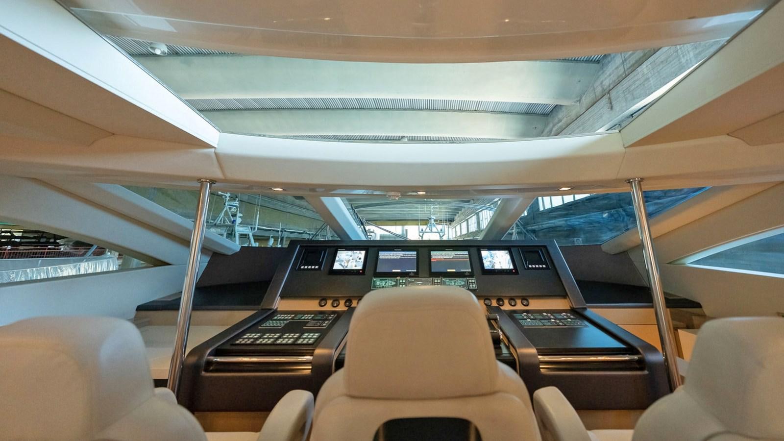 inside of a vehicle aboard MAXI DRAGO Yacht for Sale