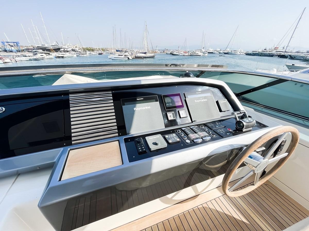 the interior of a car aboard SANLORENZO SX88/01 Yacht for Sale