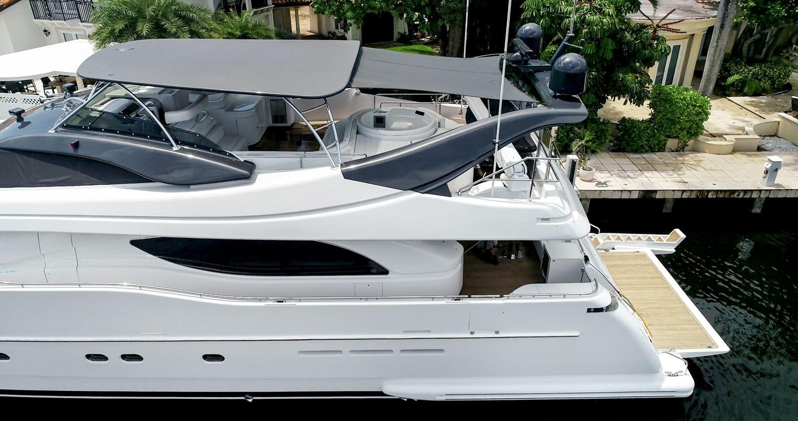 a white car parked on a driveway aboard SINPATICO Yacht for Sale