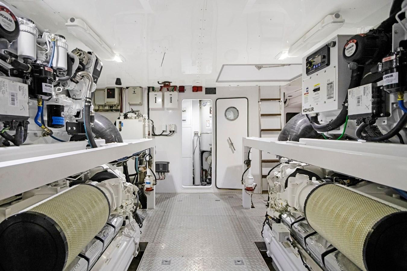 a room with machinery aboard SINPATICO Yacht for Sale