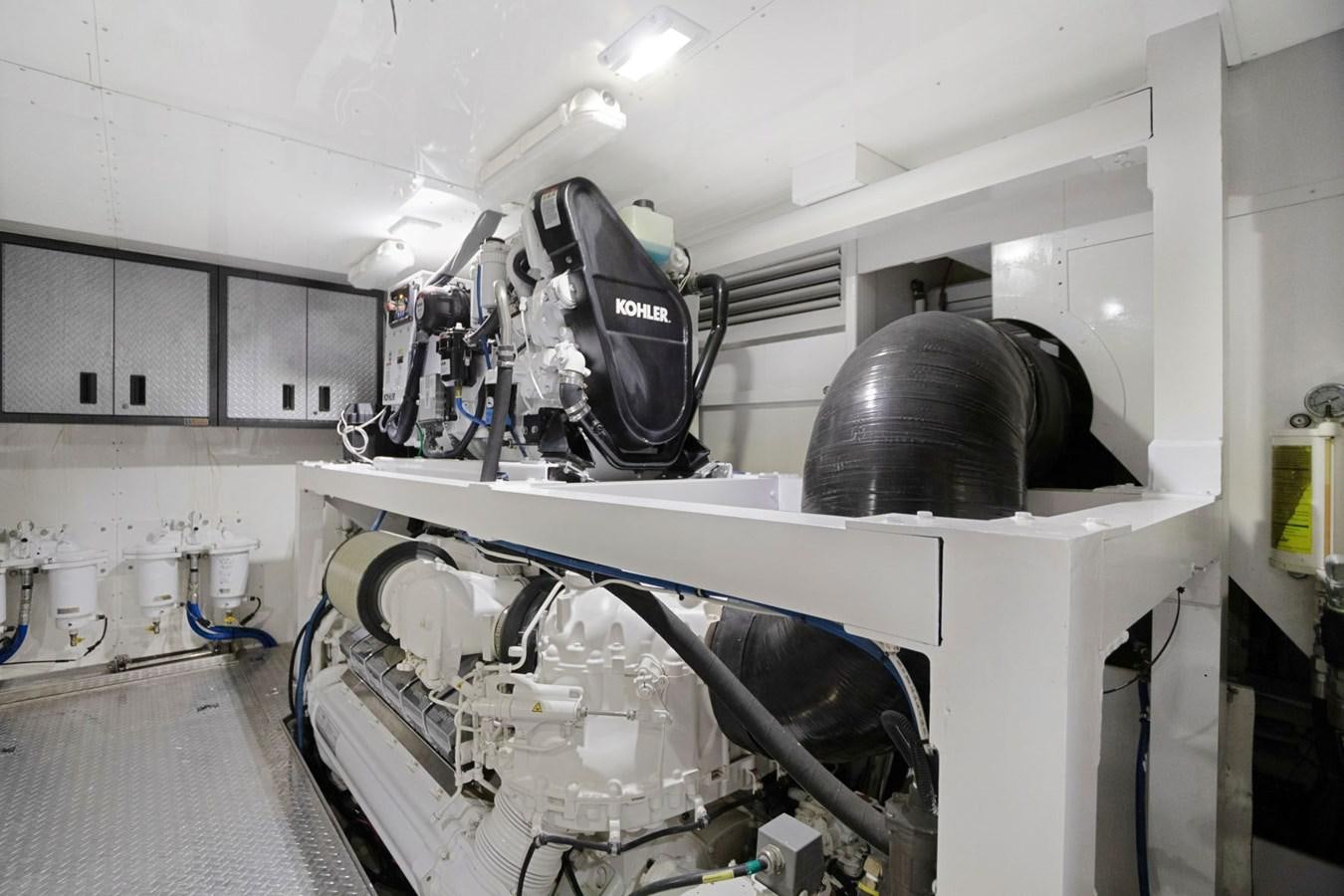 a large machine in a room aboard SINPATICO Yacht for Sale