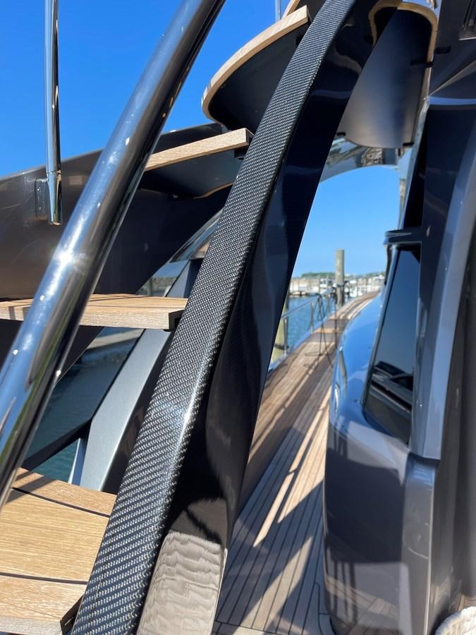 a close-up of a wheel aboard NICKY D Yacht for Sale