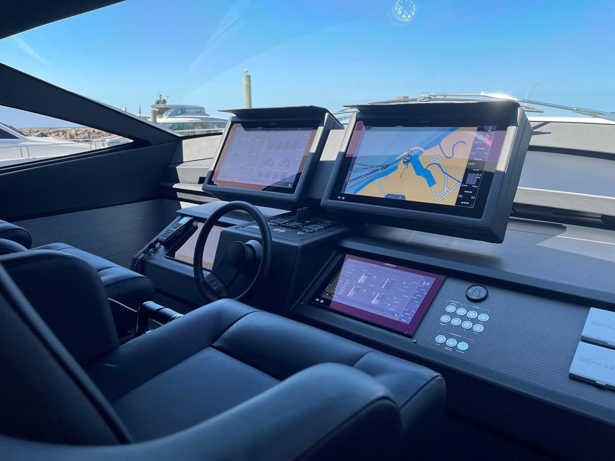 inside of a car aboard NICKY D Yacht for Sale