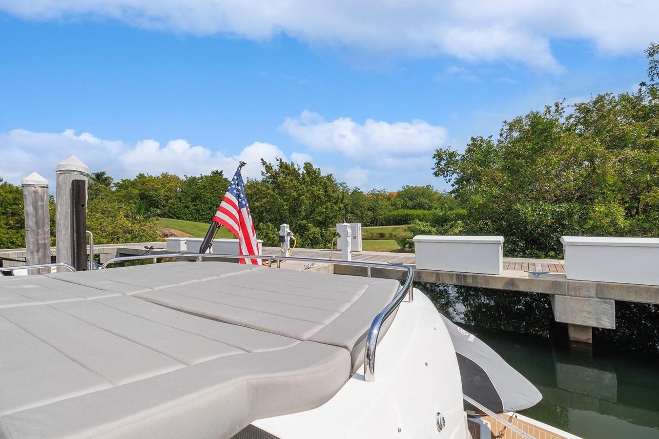 a flag on a roof aboard JOLLY ROGERS Yacht for Sale