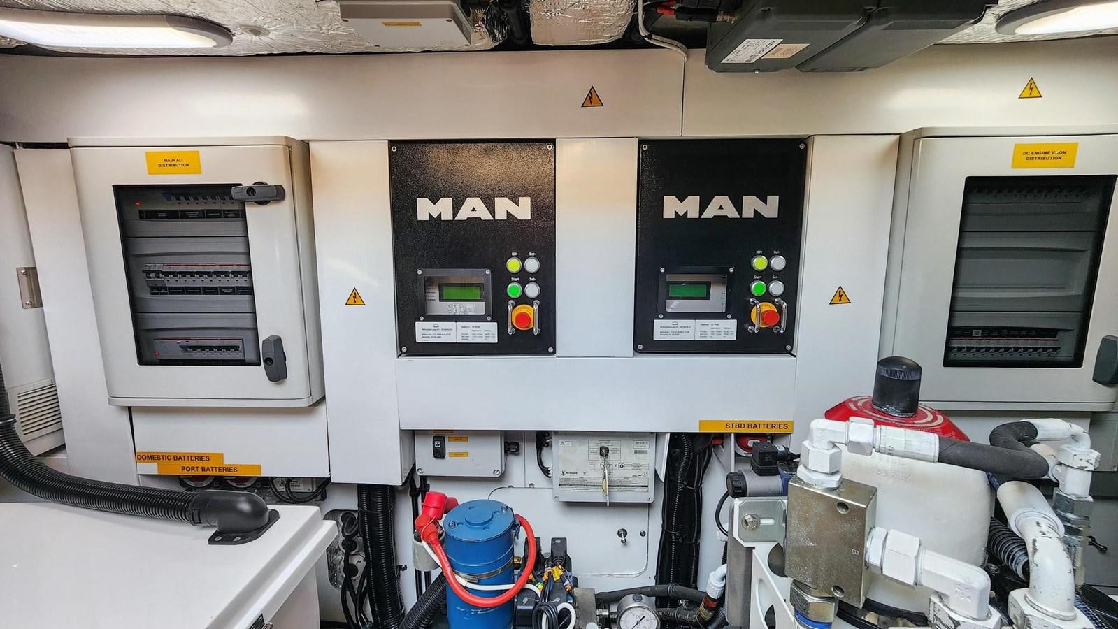 a machine with a screen aboard JOLLY ROGERS Yacht for Sale