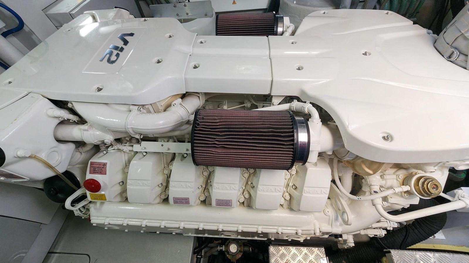 a close-up of a machine aboard JOLLY ROGERS Yacht for Sale